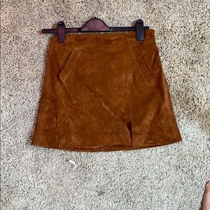 Suede Mini skirt